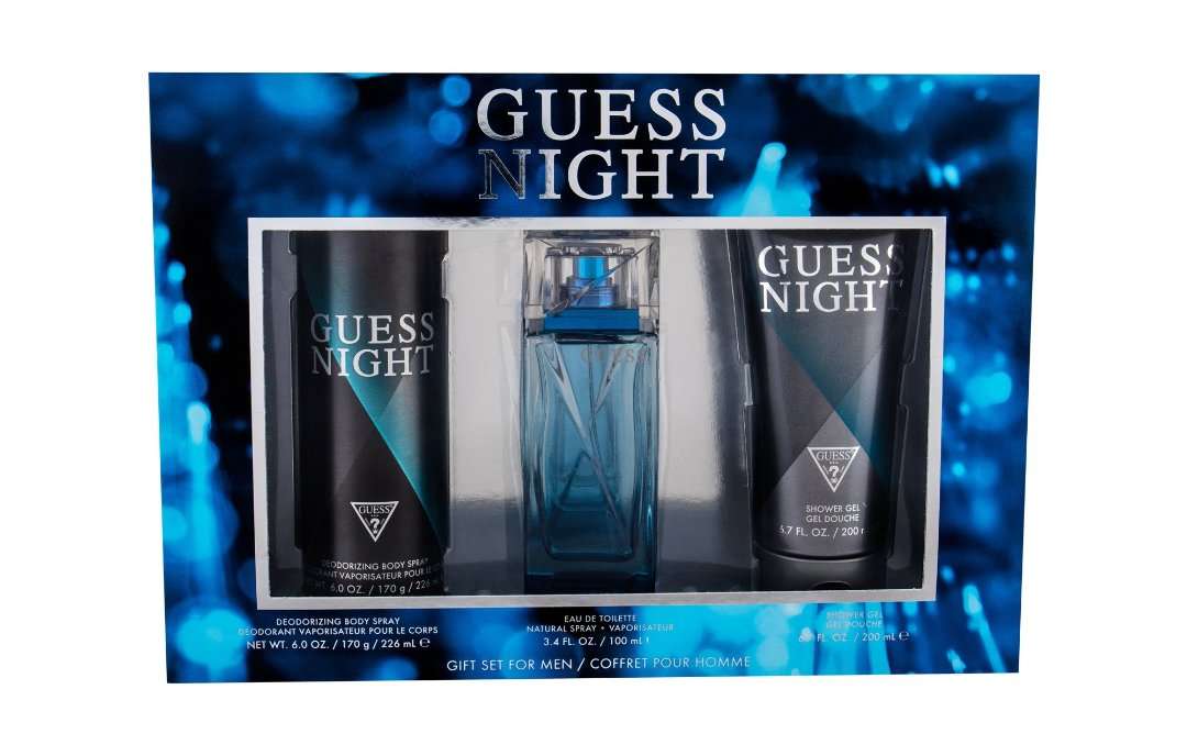 GUESS NIGHT 3.4Oz/6.7SG/6.0BS Gift Set for Men