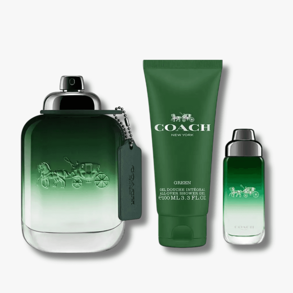 COACH GREEN 3 Piece Gift Set For Men